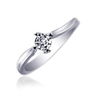 【ides 愛蒂思】情人送禮  精選求婚鑽戒20分八心八箭完美車工鑽石戒指