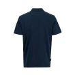 【Timberland】男款深藍色刺繡LOGO短袖POLO衫(A6SJE433)