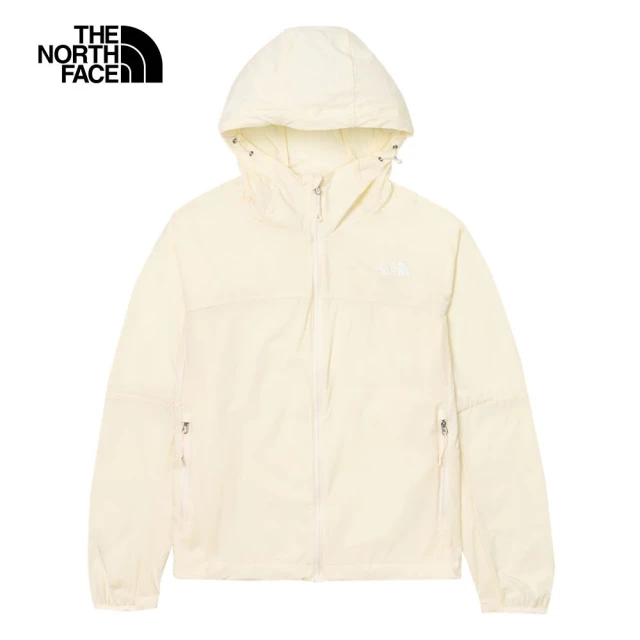 The North Face TNF 風衣外套 防潑水防曬連帽 W SUN SMOOTH WIND JKT - AP 女 米白(NF0A87UYQLI)