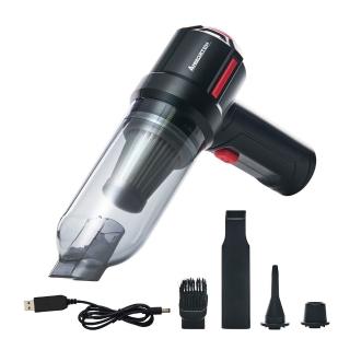 【安伯特】百變手持無線車用吸塵器 國家認證 一年保固-快(吸充吹抽四 合一 除塵 抽真空 車家兩用)