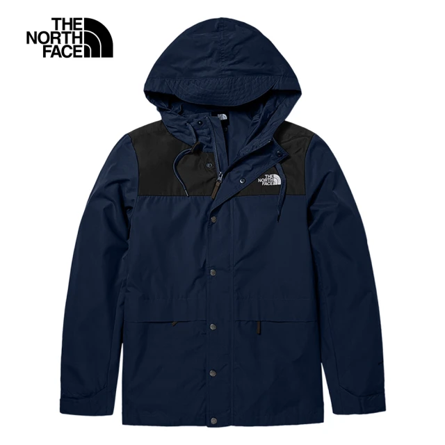 The North Face TNF 風衣外套 拼接防風防潑水 M MFO TRAVEL WIND JACKET - AP 男 藍(NF0A81NO8K2)