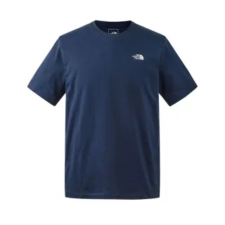 【The North Face】TNF 短袖上衣 休閒 M PWL ROCKY MOUNTAIN SS TEE - AP 男 藍(NF0A88GK8K2)