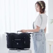 【冰山袋鼠】威尼斯假期 - 輕旅大容量附插袋旅行包 - 純色黑(5021K)