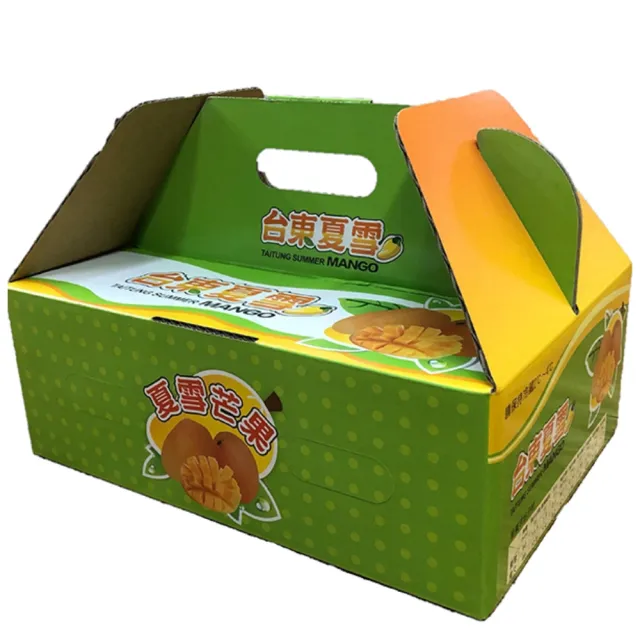 【黑貓嚴選】太陽農場 台東夏雪芒果1盒(4-6粒/2.5kg/盒)