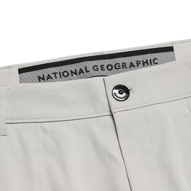【National Geographic 國家地理】男裝工裝長褲-灰色(舒適高彈性材質)