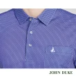 【JOHN DUKE 約翰公爵】男裝 吸濕速乾抗UV襯衫領印花胸袋短袖POLO衫_藍(20-4V2832)
