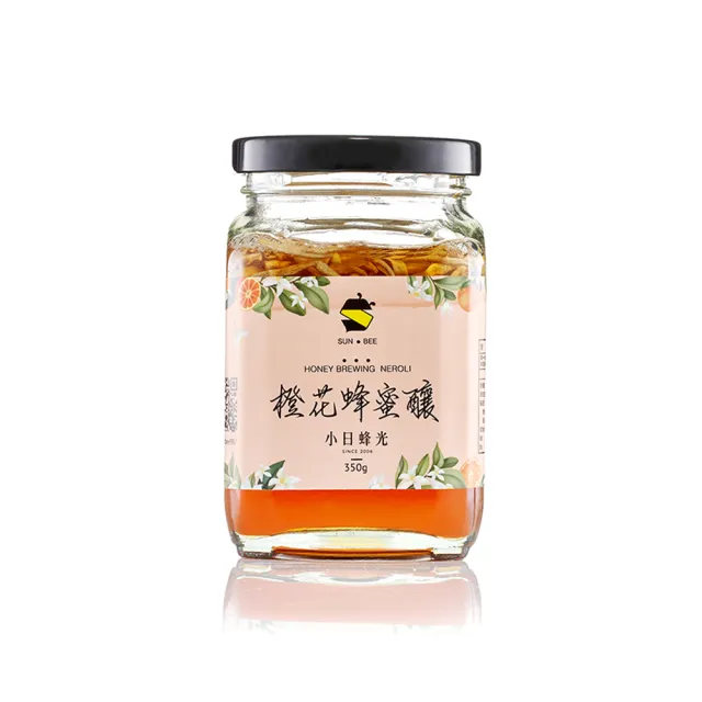 【小日蜂光】桂花蜂蜜釀-橙花蜂蜜釀350g花釀組(桂花釀、橙花釀組合)