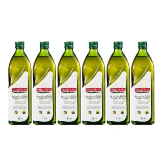 【MUELOLIVA慕雅利華】鮮藏特級初榨冷壓橄欖油(1000ml X 6瓶)