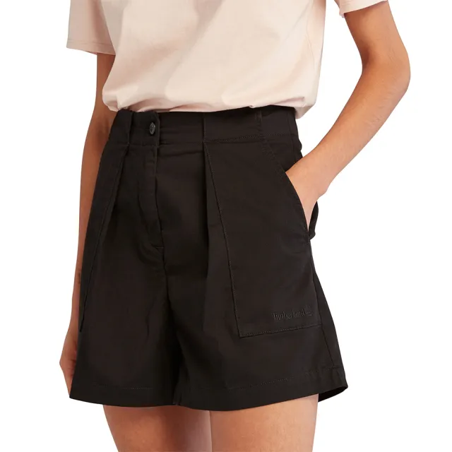 【Timberland】女款黑色短褲(A6BYX001)