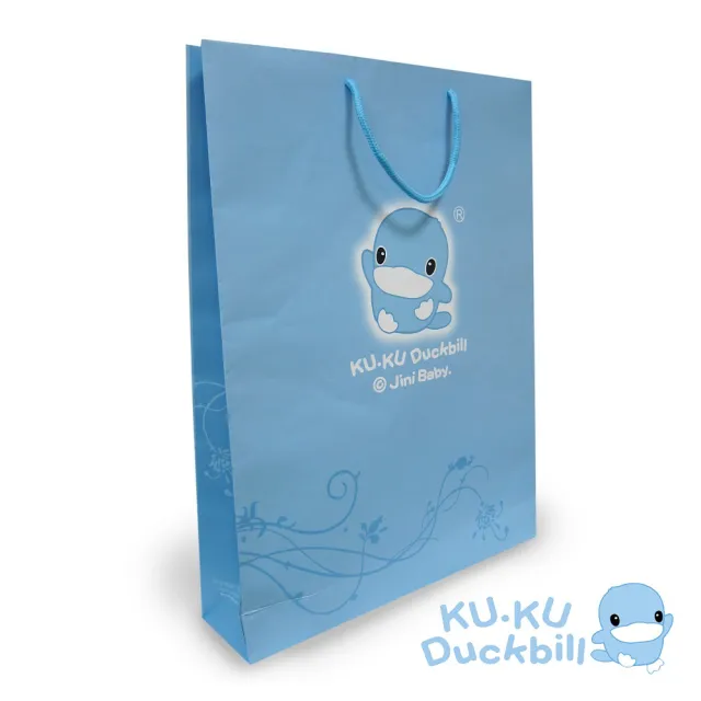 【KU.KU. 酷咕鴨】迷你車隊連身裝彌月禮盒(藍)