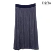 【Diffa】歐風質感立體織紋長寬裙-女