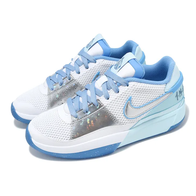 【NIKE 耐吉】籃球鞋 JA 1 SE GS 大童 女鞋 白 水藍 Morant All-Star 全明星賽(FJ1266-400)