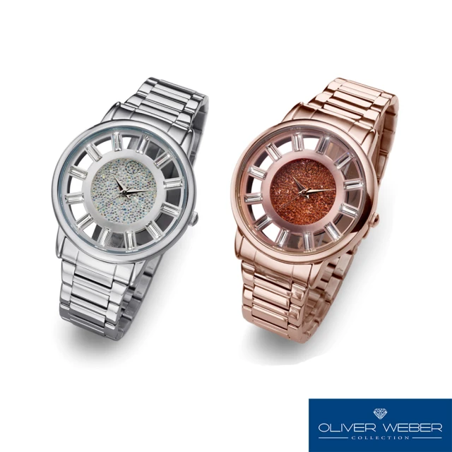 OLIVER WEBER 蘭斯手錶-銀/玫瑰金(奧地利設計師品牌)