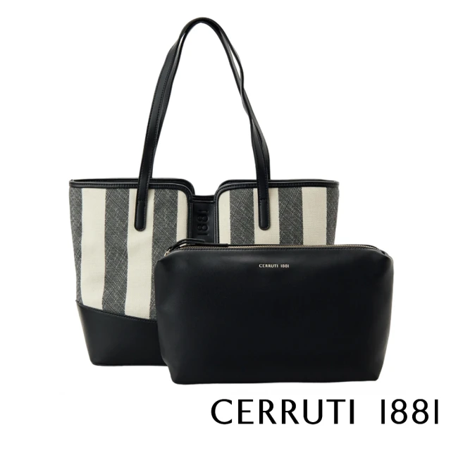 Cerruti 1881 頂級義大利手提包拖特包(深藍色 C