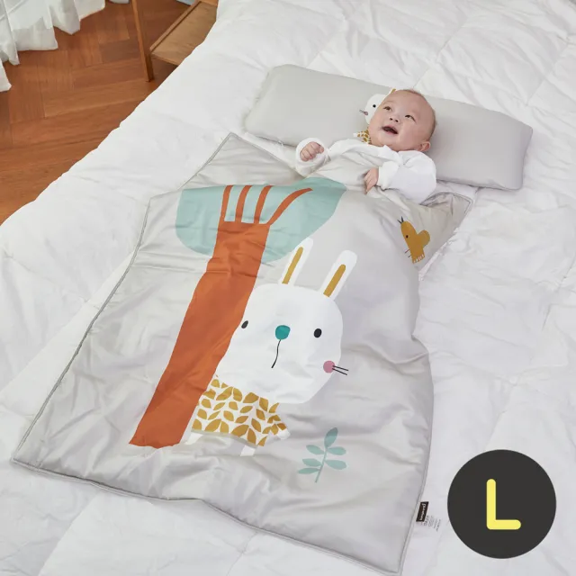 【韓國Kangaruru袋鼠寶寶寢具】親膚抗菌防蹣寶貝毯 L(多款可選 寶寶毯 安撫毯 嬰兒被 總代理公司貨)