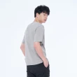 【5th STREET】男裝胸前LOGO繡花短袖T恤-灰色