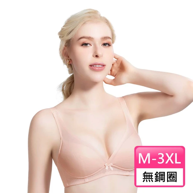 Swear 思薇爾 Love myself系列M-3XL無鋼圈蕾絲包覆無痕女內衣(柔膚色)