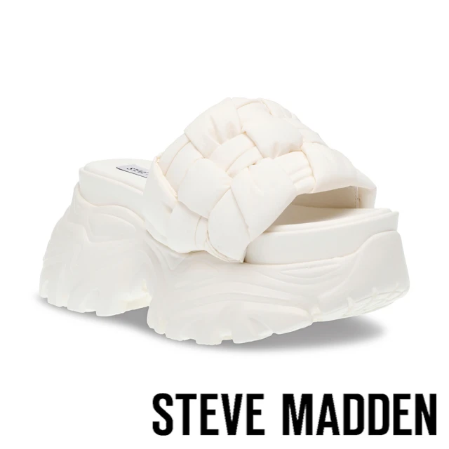 STEVE MADDEN VANISHER 雲朵厚底拖鞋(白色)