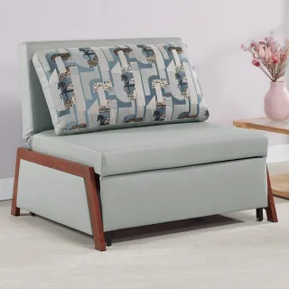 【Hampton 漢汀堡】拉可荷單人科技布沙發床-灰色(沙發床/沙發/休閒椅/休閒沙發)