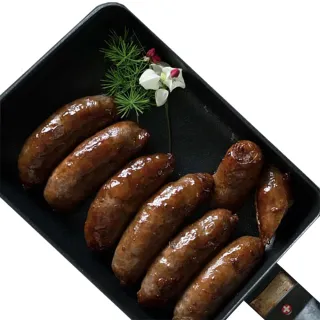 【大野山雞】山野豚 黑豬高粱香腸(半斤裝/共6包)