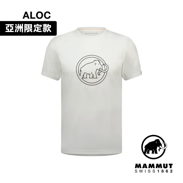【Mammut 長毛象官方直營】QD Logo Print T-Shirt AF 快乾LOGO短袖T恤 男款 白PRT4 #1017-02012