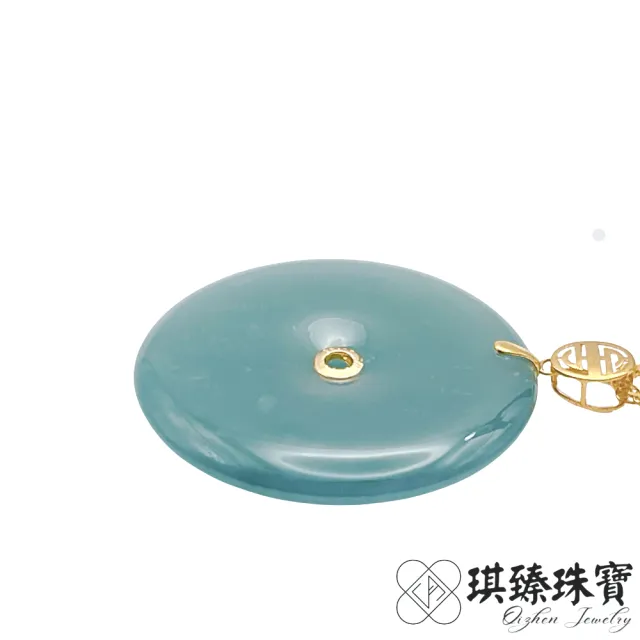琪臻珠寶】天然A貨翡翠糯冰種平安扣吊墜(18K金玉墜_糯冰翡翠_隨機出貨_ 琪臻珠寶】天然A貨翡翠糯冰種平安扣吊墜(18K金玉墜_糯冰翡翠_隨機出貨_