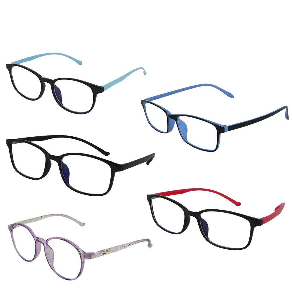 【Docomo】兒童抗藍光眼鏡　橡膠材質鏡框　十種款式可選(藍光眼鏡)