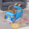 【POP2PLAY 紙板王】環保玩具車(粉藍)