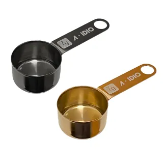 【AIDIO 阿迪優】2入 鈦金咖啡豆匙 15ml(豆匙｜咖啡匙｜不鏽鋼匙)
