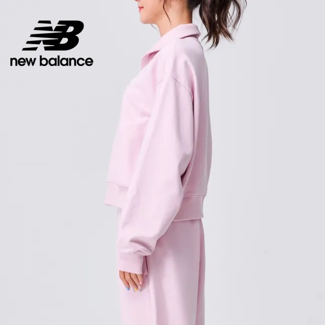 【NEW BALANCE】NB 半開襟上衣_女裝_粉色_AWT31501SOI(亞版 版型正常)