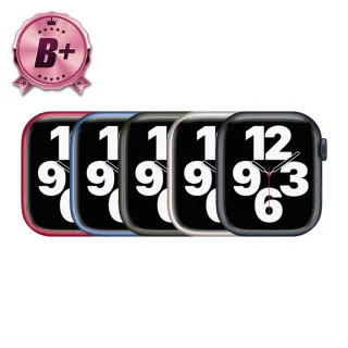 【Apple】B+ 級福利品 Apple Watch S7 GPS 41mm 鋁金屬錶殼(副廠配件/錶帶顏色隨機)