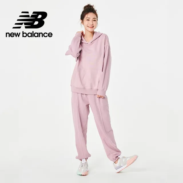 【NEW BALANCE】NB 棉質束口長褲_女裝_雲霧粉_AWP23553VSW