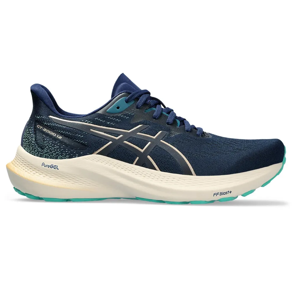 【asics 亞瑟士】GT-2000 12 女款 NAGINO 支撐 慢跑鞋(1012B506-401)