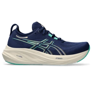 【asics 亞瑟士】GEL-NIMBUS 26-D 女款 NAGINO 寬楦 緩衝 慢跑鞋(1012B602-400)