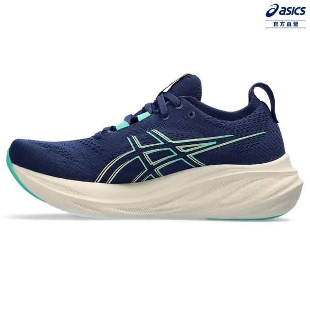 【asics 亞瑟士】GEL-NIMBUS 26-D 女款 NAGINO 寬楦 緩衝 慢跑鞋(1012B602-400)