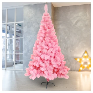 【摩達客】台灣製-8尺/8呎-240cm豪華型夢幻粉紅色聖誕樹-裸樹(不含飾品/不含燈/本島免運費)