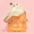 【PurLab 噗扑實驗室】瓦楞紙貓抓板 水豚方方(貓玩具)