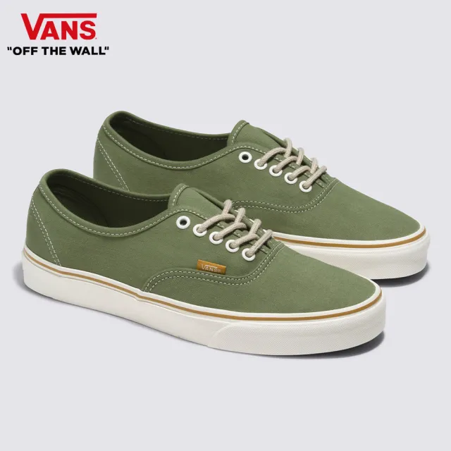 【VANS 官方旗艦】Authentic 男女款橄欖綠色滑板鞋/休閒鞋