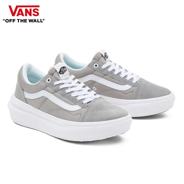 【VANS 官方旗艦】Old Skool Overt CC 男女款淺灰色滑板鞋/休閒鞋