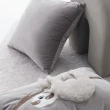 【HEAVEN 研紡枕所】大尺寸天鵝絨素面抱枕套/黑白灰系列－60x60cm(大尺寸抱枕套、靠墊套)