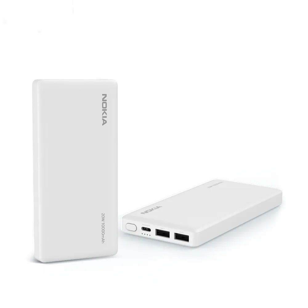 【NOKIA】10000mAh PD 20W雙向快充 3孔輸出 TypeC+USB 行動電源(P6203-1)