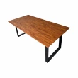 【固得家俬】180x90x75cm柚木拼板 實木 餐桌 會議桌 工作桌 電腦桌 辦公桌(訂製商品)