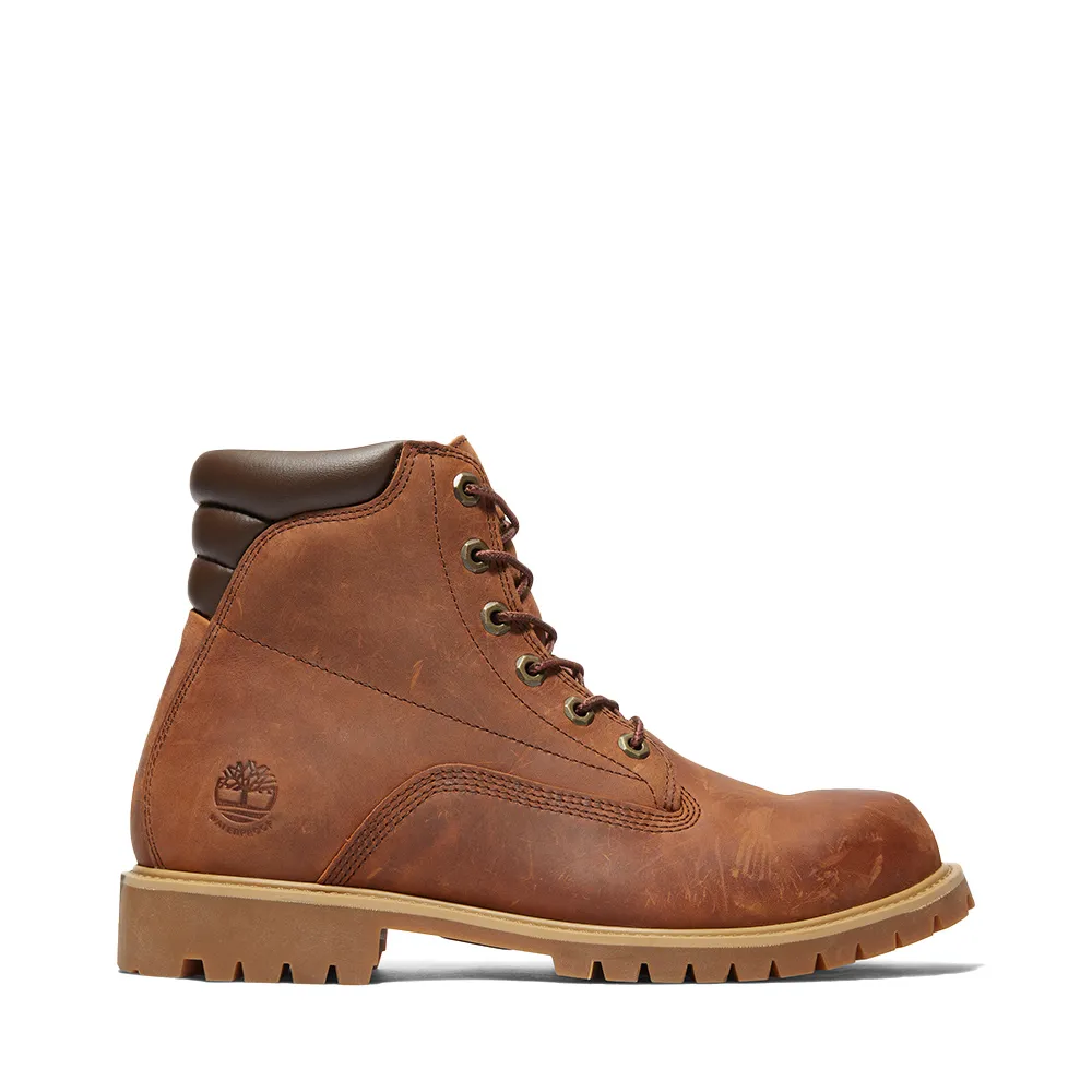 【Timberland】男款棕色防水經典6吋靴(A1H8Q855)