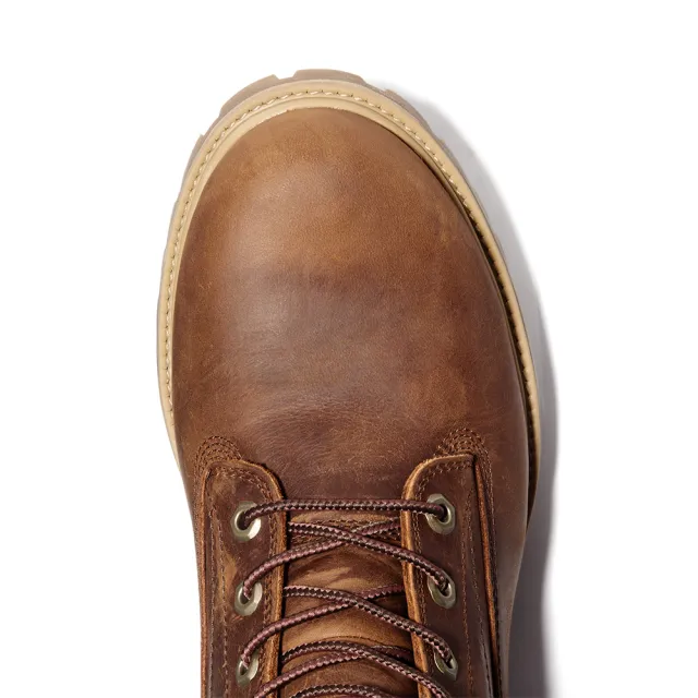【Timberland】男款棕色防水經典6吋靴(A1H8Q855)