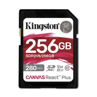 【Kingston 金士頓】256GB SDXC SD U3 V60 UHS-II 記憶卡(SDR2V6/256GB 平輸)