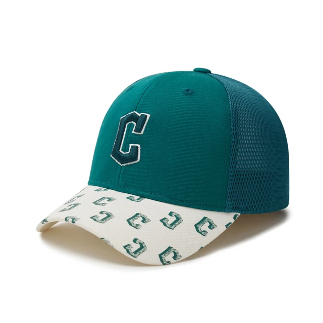 MLB 童裝 可調式棒球帽 童帽 MONOGRAM系列 克里夫蘭守護者隊(7ACPM0143-45GND)
