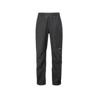 【RAB】Downpour Eco FZ Pants 透氣防水全開拉鍊長褲 男款 黑色 #QWG86