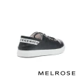 【MELROSE】美樂斯 清新日常英文字兩穿式QQ厚底休閒鞋(黑)