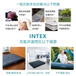 【INTEX】超值組合·單人加大充氣床+打氣機+枕頭 新款雙面充氣床墊(露營睡墊 充氣床墊 露營床 平行輸入)