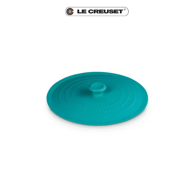 【Le Creuset】耐熱矽膠圓型保鮮蓋20.5cm(加勒比海藍/薄荷綠/淡粉紅)